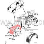 Подкрылок LANCER X 07- LH